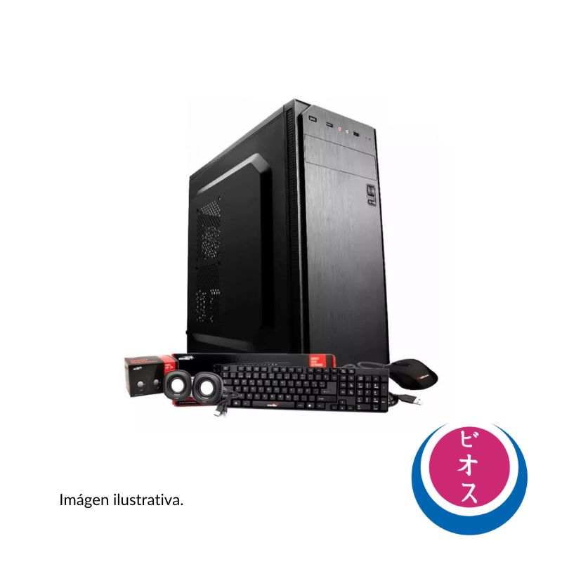 PC AMD RYZEN 5-5600G 8GB 240SSD C/TEC Y MOU