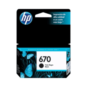 CARTUCHO Original HP 670 BLACK CZ113AL