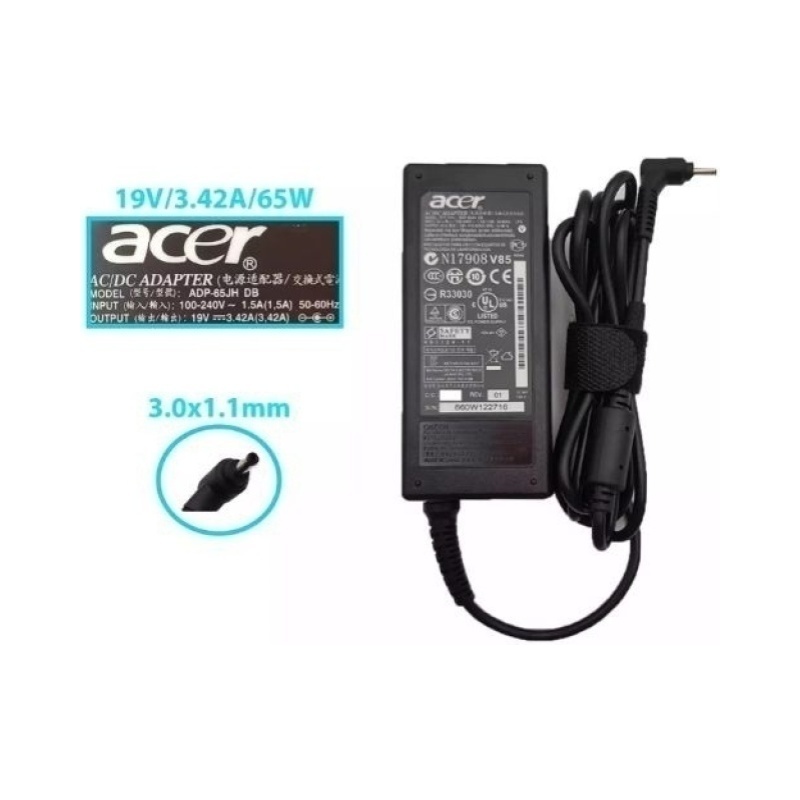 CARGADOR P/NB ACER 19V-3,42 65W 3,0X1,1 COMP