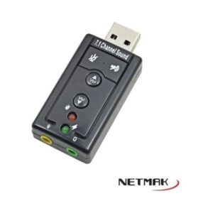 PLACA DE SONIDO USB NETMAK 7,1 NM-SU8CH