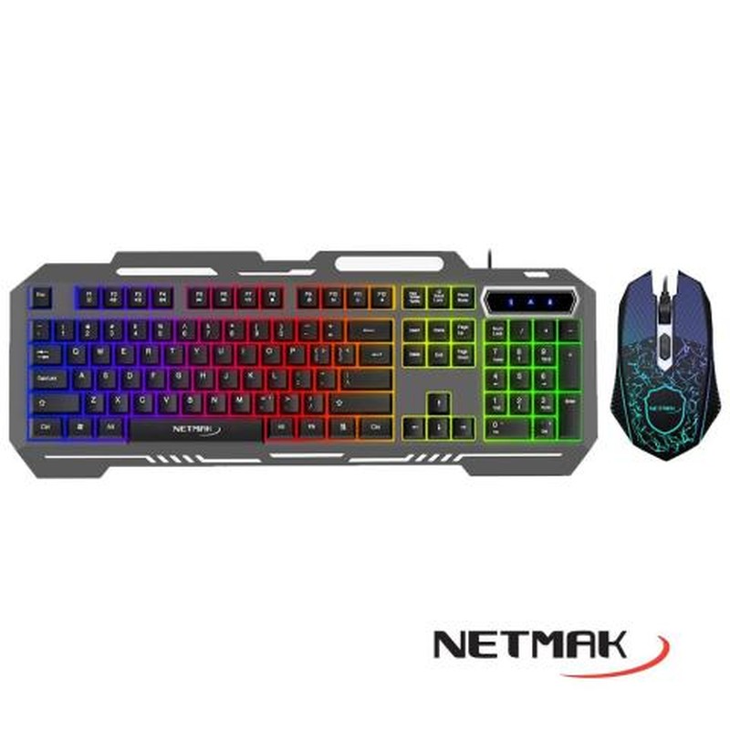 TECLADO NETMAK NM-408 GAMER RETROILUMINADO