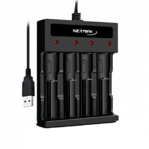 CARGADOR PILAS NETMAK AA/AAA 4 PILAS NM-CH5