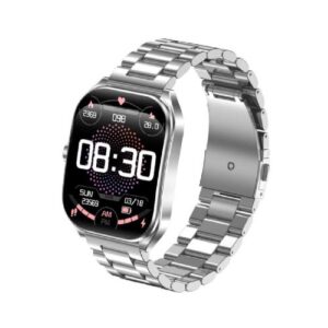 RELOJ NETMAK SMARTWATCH CURVO BT PLATEADO