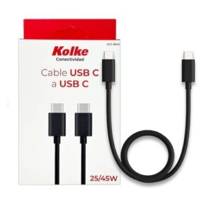 CABLE USB A USB TIPO C KOLKE 1.8M 2A BLAN KCC-8747
