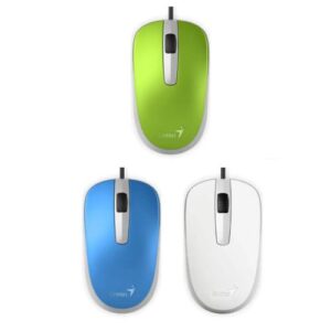 MOUSE GENIUS DX-120 USB BLANCO/AZUL/VERDE