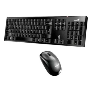 TECLADO MOUSE GENIUS WIRELESS SLIMSTAR 8000SE BLAC